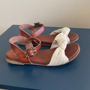 Mia fabric knot sandals